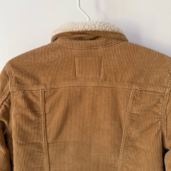 Levi’s Original Corduroy Sherpa Trucker Jacket in Iced Coffee Brown - Picture 7 of 12